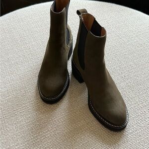 Madewell Khaki Ankle Booties